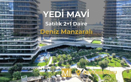 yedi mavi satılık 2+1 daire deniz manzaralı mi emlak