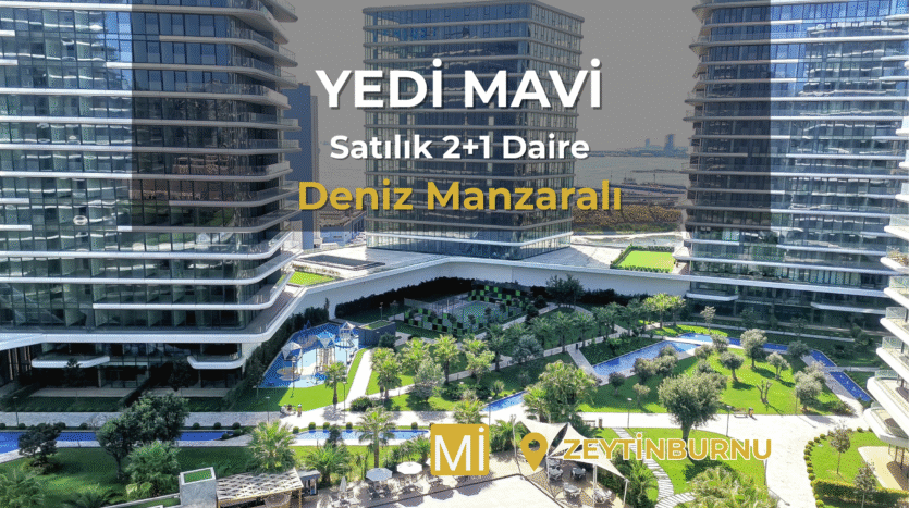 yedi mavi satılık 2+1 daire deniz manzaralı mi emlak